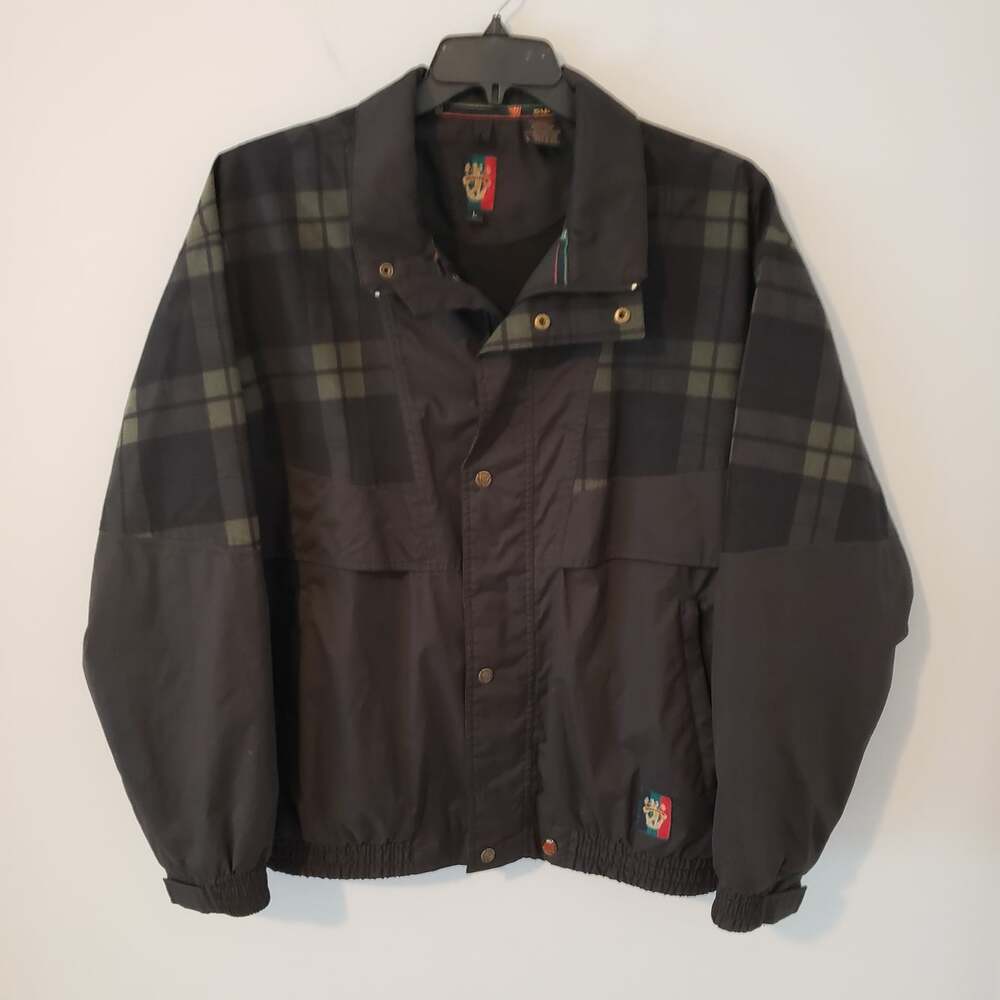 Vintage Sunice Windbreaker jacket Men’s L Plaid